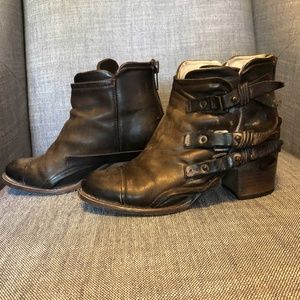 Freebird Circe Booties Olive Green 